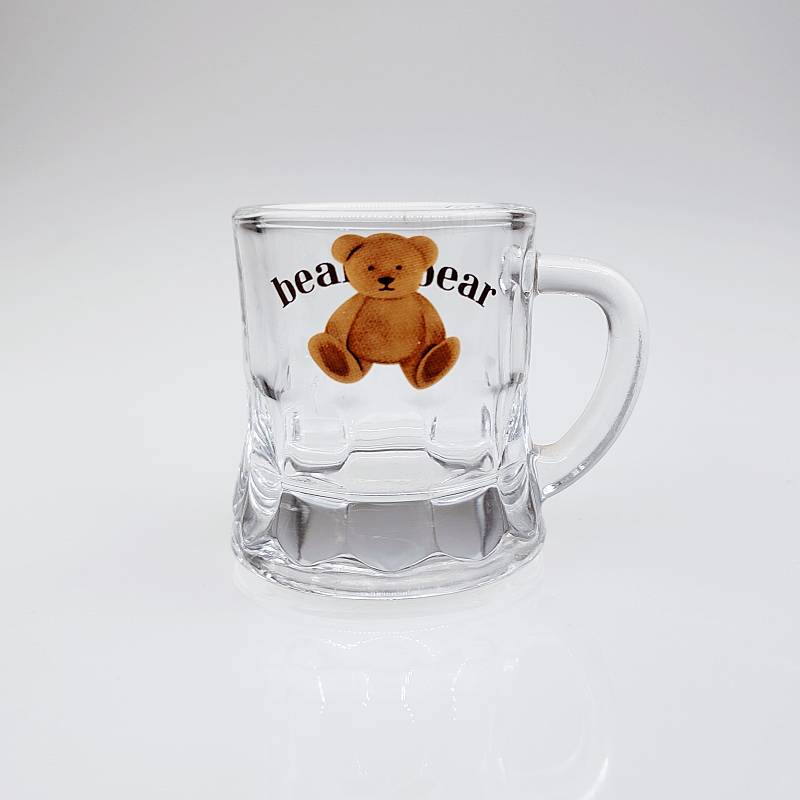 Bear Themed Glass Mug