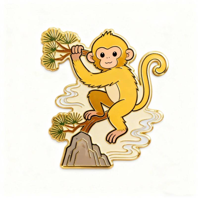 Golden Monkey Decorative Fridge Magnet