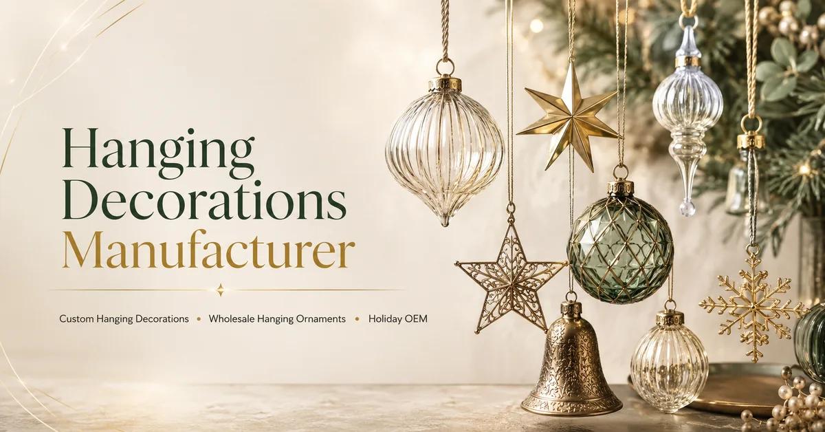 How to Choose a Reliable Hanging Decorations Manufacturer for Custom Holiday and Home Décor Programs