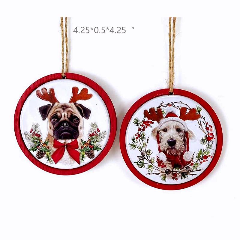 Weihnachtsschmuck-Set mit Hund